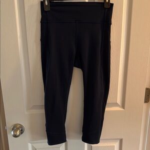 lululemon athletica Navy Blue Leggings High-Waist Stretch